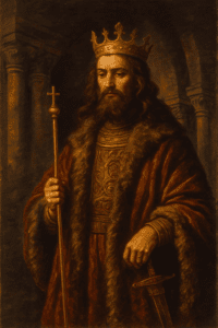 Clovis Ier (466-511) – Premier roi des Francs unificateur, fondateur de la dynastie mérovingienne. Son baptême à Reims vers 496 marque l’entrée des Francs dans la chrétienté et l’origine symbolique du royaume de France.