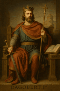 Découvrez Dagobert Iᵉʳ, roi sage et fastueux des Mérovingiens : réformateur, protecteur des faibles et dernier grand souverain du royaume franc avant les Carolingiens.